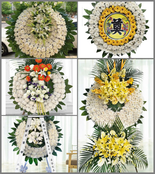 安徽池州市贵池区梅村镇黄田村花圈速递
